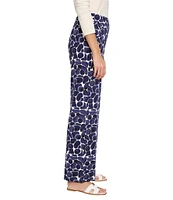NIC + ZOE Knit Geo Pebble Wide Leg Pant