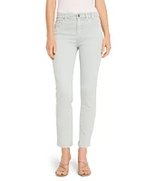 NIC + ZOE 28#double; 5-Pocket Midrise Straight Leg Ankle Jeans