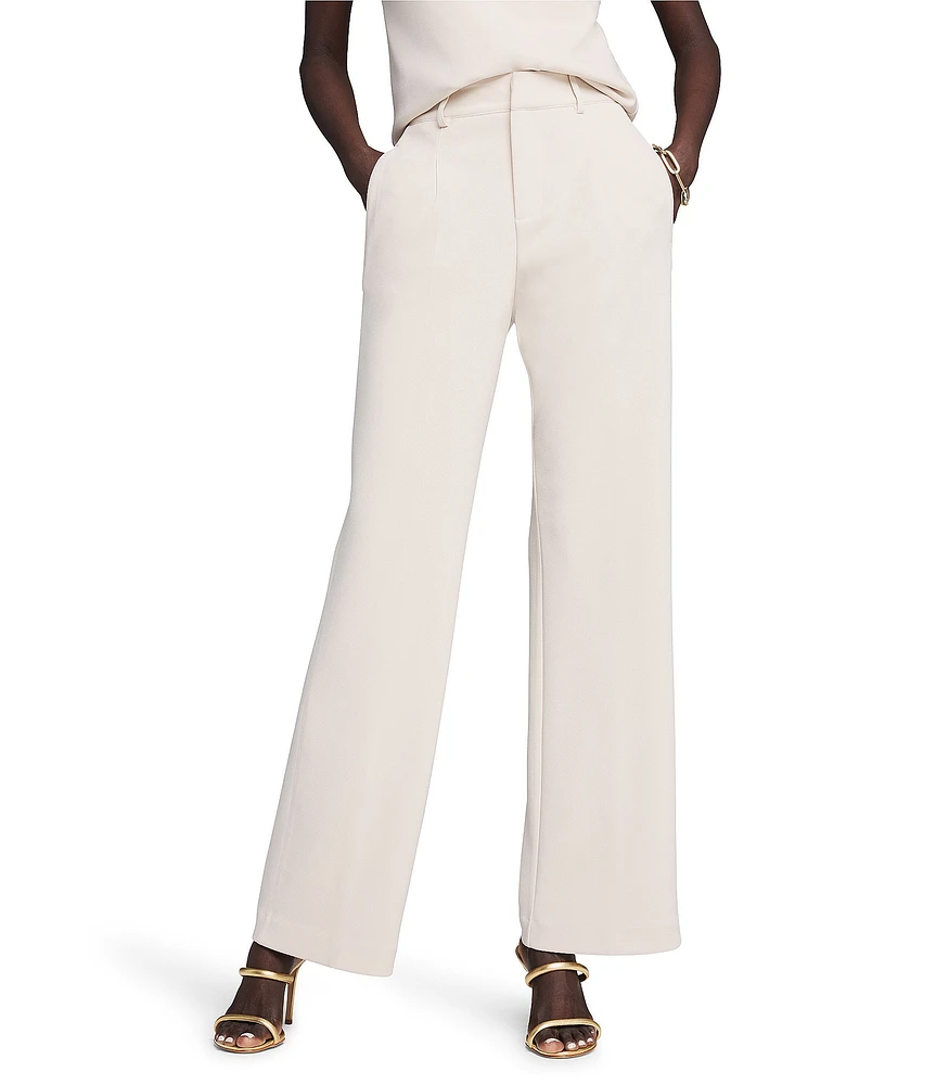 NIC + ZOE 31#double; Knit Scuba Wide-Leg Trouser Pant