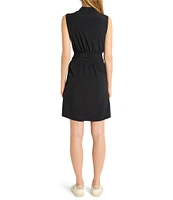 NIC + ZOE Active Tech Stretch Collar Neck Sleeveless Dress