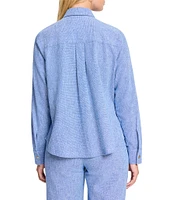 NIC + ZOE All-Around Point Collar Long Sleeve Shirt Jacket