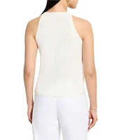 NIC + ZOE Anytime Sequin Round Neck Sleeveless Tank