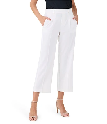 NIC + ZOE Avenue Woven Wide-Leg Cropped Trouser Pant