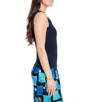 NIC + ZOE Better Angle Asymmetrical Square Neck Sleeveless Tank