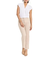 NIC + ZOE Bi-Stretch Cotton Plaza Demi Boot Ankle Pants