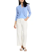 NIC + ZOE Bolero Lightweight Knit Open Front 3/4 Sleeve Cardigan