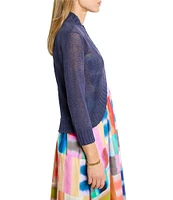 NIC + ZOE Bolero Lightweight Knit Open Front 3/4 Sleeve Cardigan