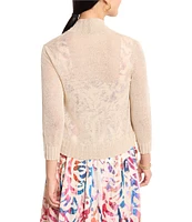 NIC + ZOE Bolero Lightweight Knit Open Front 3/4 Sleeve Cardigan