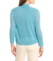 NIC + ZOE Bolero Lightweight Knit Open Front 3/4 Sleeve Cardigan