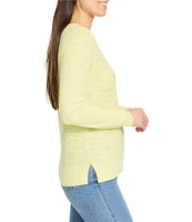 NIC + ZOE Breezy Texture V-Neck Long Sleeve Sweater