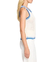 NIC + ZOE Coastline Knit Round Neck Sleeveless Tank