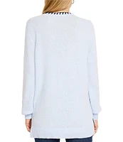 NIC + ZOE Cotton Cashmere Blend Knit Round Neck Long Sleeve Sweater