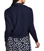 NIC + ZOE Cotton Cashmere Blend Open Front Long Sleeve Shrug Cardigan
