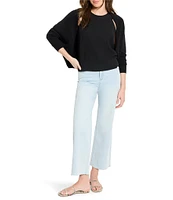 NIC + ZOE Cotton Cashmere Blend Open Front Long Sleeve Shrug Cardigan