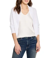 NIC + ZOE Cotton Cashmere Blend Open Front Long Sleeve Shrug Cardigan