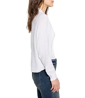 NIC + ZOE Cotton Cashmere Blend Open Front Long Sleeve Shrug Cardigan