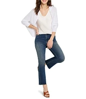 NIC + ZOE Cotton Cashmere Blend Open Front Long Sleeve Shrug Cardigan