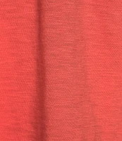 NIC + ZOE Cotton Knit Slub Split V-Neck Short Ruched Sleeve Tee Shirt