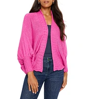 NIC + ZOE Cozy Crush Knit Open Front Long Dolman Sleeve Cardigan