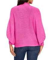 NIC + ZOE Cozy Crush Knit Open Front Long Dolman Sleeve Cardigan