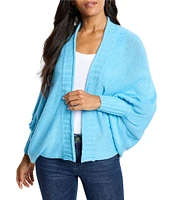 NIC + ZOE Cozy Crush Knit Open Front Long Dolman Sleeve Cardigan