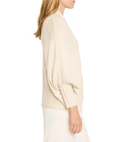 NIC + ZOE Cozy Crush Knit Open Front Long Dolman Sleeve Cardigan