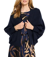 NIC + ZOE Cozy Crush Knit Open Front Long Dolman Sleeve Cardigan