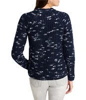 NIC + ZOE Cozy Knit Crew Neck Long Sleeve Sweater