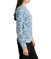 NIC + ZOE Cozy Knit Crew Neck Long Sleeve Sweater