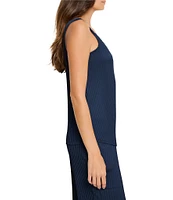 NIC + ZOE Crinkle Crepe V-Neck Sleeveless Tank