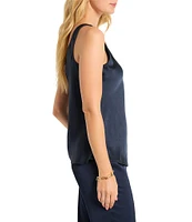 NIC + ZOE Day Gloss Scoop Neck Sleeveless Tank