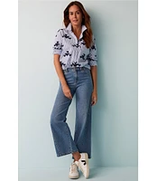 NIC + ZOE Denim Forward Seam Weekend Wide Leg Jeans