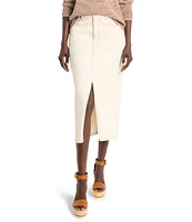 NIC + ZOE Denim Front Slit Midi Skirt