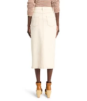 NIC + ZOE Denim Front Slit Midi Skirt