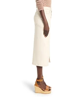 NIC + ZOE Denim Front Slit Midi Skirt