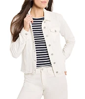 NIC + ZOE Denim Look Point Collar Long Sleeve Jacket