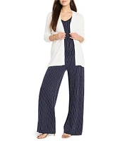 NIC + ZOE Destination Stripe V-Neck Sleeveless Coordinating Tank