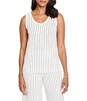NIC + ZOE Destination Stripe V-Neck Sleeveless Coordinating Tank
