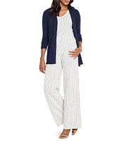 NIC + ZOE Destination Stripe V-Neck Sleeveless Coordinating Tank