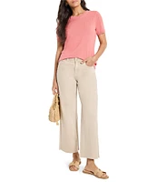 NIC + ZOE Easy Knit Scoop Neck Short Sleeve Tee