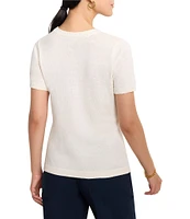 NIC + ZOE Easy Knit Scoop Neck Short Sleeve Tee