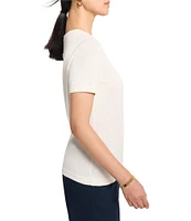 NIC + ZOE Easy Knit Scoop Neck Short Sleeve Tee