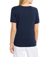 NIC + ZOE Easy Knit Scoop Neck Short Sleeve Tee