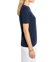 NIC + ZOE Easy Knit Scoop Neck Short Sleeve Tee