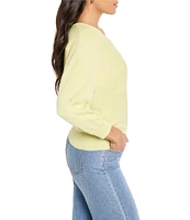 NIC + ZOE Easy Knit V-Neck Dolman 3/4 Sleeve Top