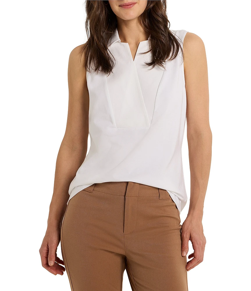NIC + ZOE Easy Split Collar Sleeveless Tank