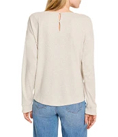 NIC + ZOE Everyday Sparkle Knit Boat Neck Long Sleeve Sweater