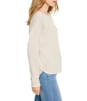 NIC + ZOE Everyday Sparkle Knit Boat Neck Long Sleeve Sweater