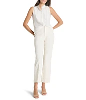 NIC + ZOE Falling Chiffon Woven Ruffle Collar Sleeveless Tank