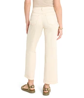 NIC + ZOE Horn Button Wide-Leg Ankle Jeans